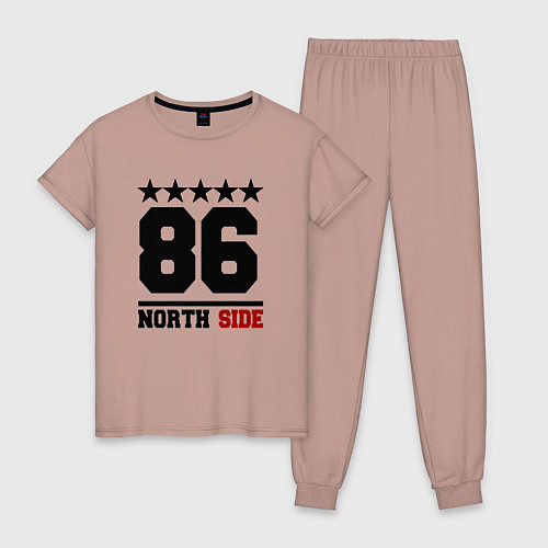 Женская пижама 86 north side / Пыльно-розовый – фото 1