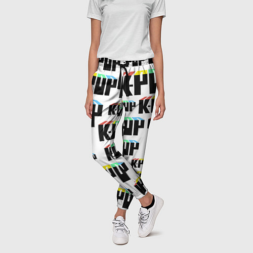 Женские брюки K-pop Pattern / 3D-принт – фото 3