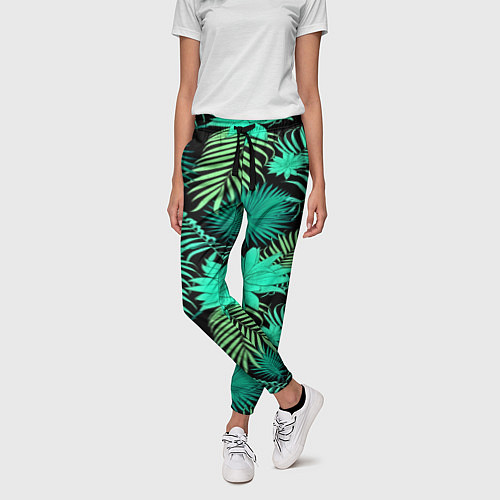 Женские брюки Tropical pattern / 3D-принт – фото 3