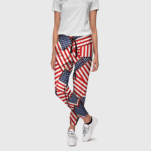 Женские брюки Америка / 3D-принт – фото 3