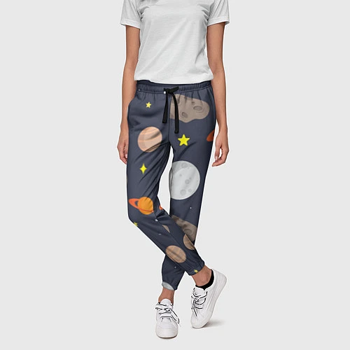 Женские брюки Луна / 3D-принт – фото 3