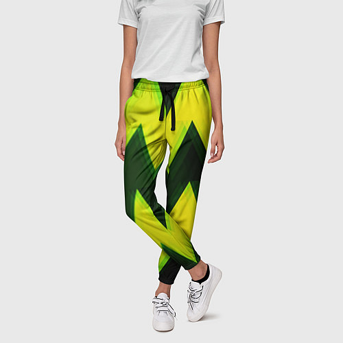 Женские брюки Zigzag / 3D-принт – фото 3