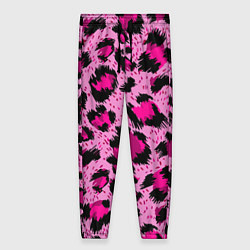 Женские брюки Розовый леопард