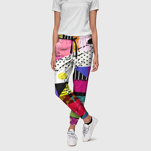 Женские брюки Pop ART COLOR COLLECTION / 3D-принт – фото 3