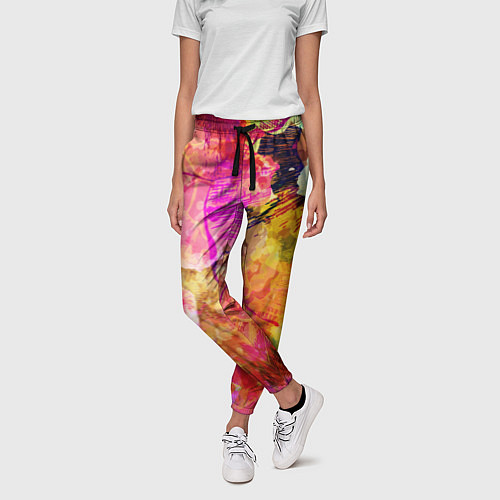 Женские брюки Взрыв красок / 3D-принт – фото 3