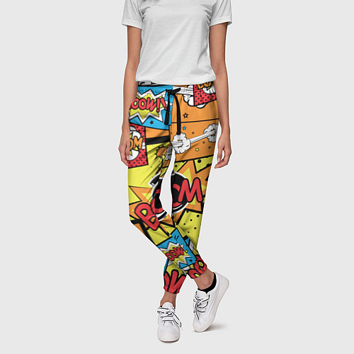 Женские брюки Boom Pop Art / 3D-принт – фото 3