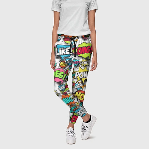 Женские брюки Pop art Fashion / 3D-принт – фото 3