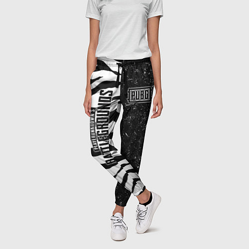Женские брюки PUBG: Zebras Lifestyle / 3D-принт – фото 3