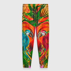 Брюки женские Яркие тропики, цвет: 3D-принт