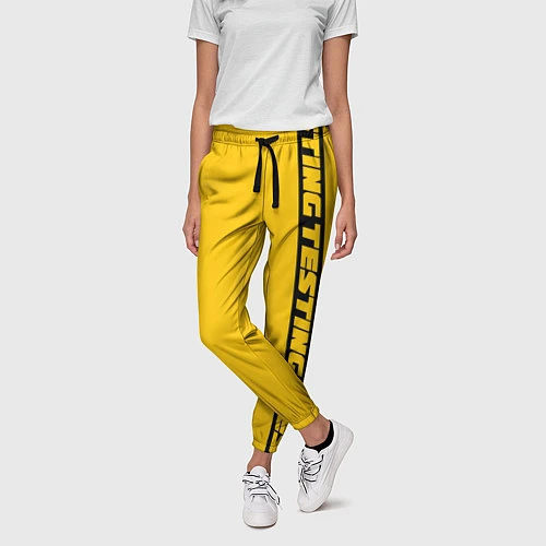 Женские брюки ASAP Rocky: Yellow Testing / 3D-принт – фото 3