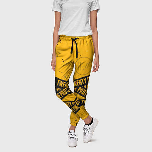 Женские брюки 21 Pilots: Yellow Levitate / 3D-принт – фото 3