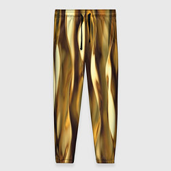 Женские брюки Золотые вертикальные волны