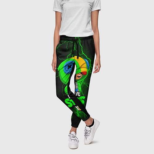 Женские брюки BRAWL STARS LEON / 3D-принт – фото 3