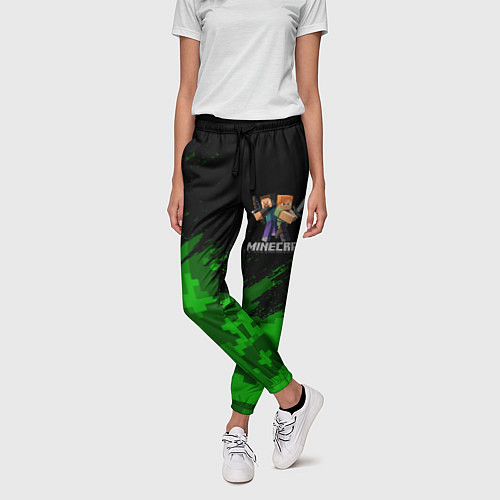 Женские брюки MINECRAFT / 3D-принт – фото 3