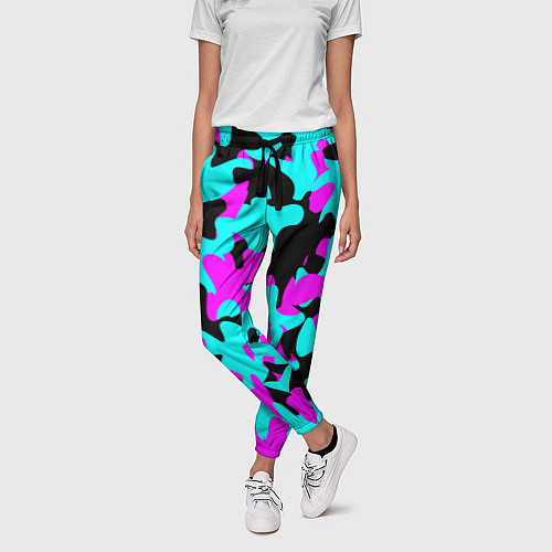 Женские брюки Modern Camouflage / 3D-принт – фото 3