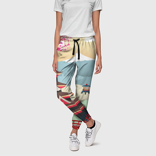 Женские брюки Tokyo / 3D-принт – фото 3