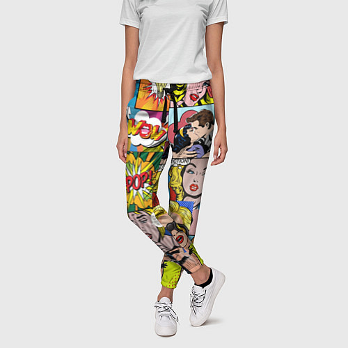 Женские брюки Pop Art / 3D-принт – фото 3