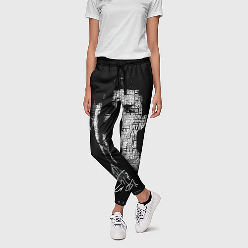 Женские брюки Кристиано Рональдо автограф / 3D-принт – фото 3
