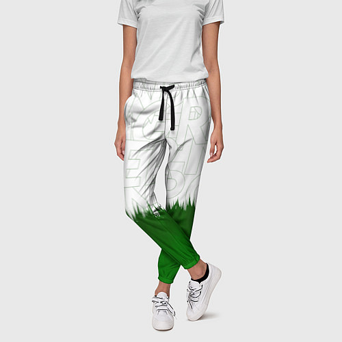 Женские брюки GREEN POWER / 3D-принт – фото 3
