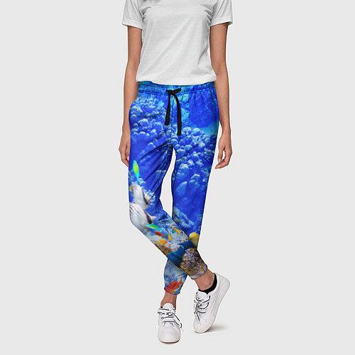 Женские брюки Морской мир / 3D-принт – фото 3