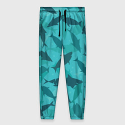 Брюки женские Морские жители, цвет: 3D-принт
