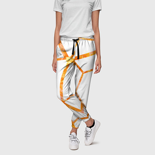 Женские брюки Hexagon / 3D-принт – фото 3