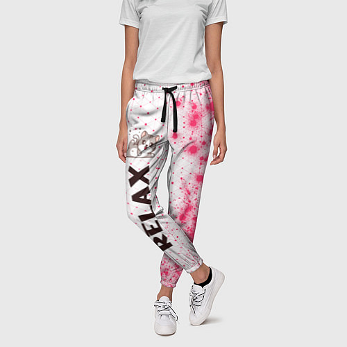 Женские брюки Kitty Yoga - Paint Vertical / 3D-принт – фото 3