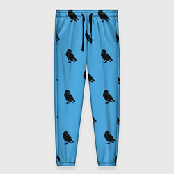 Женские брюки Вороны паттерн