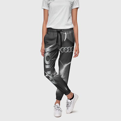 Женские брюки AUDI GREY 3D ПЛИТЫ / 3D-принт – фото 3