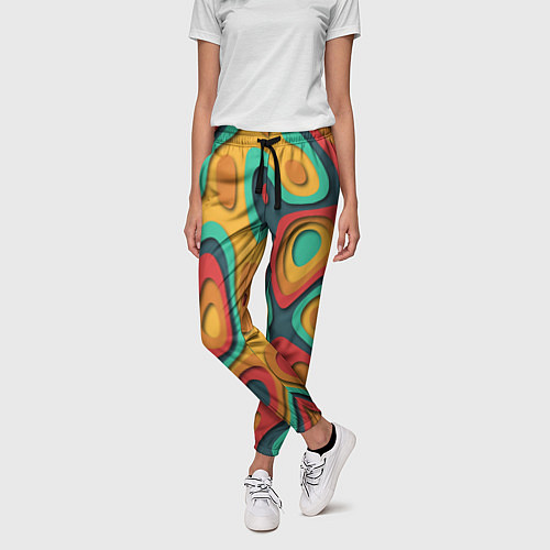 Женские брюки 3D узор Color / 3D-принт – фото 3