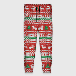 Женские брюки Deer Christmas Pattern