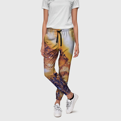 Женские брюки Макро-Апельсинка / 3D-принт – фото 3