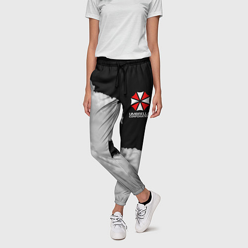 Женские брюки Umbrella Corporation Облока / 3D-принт – фото 3