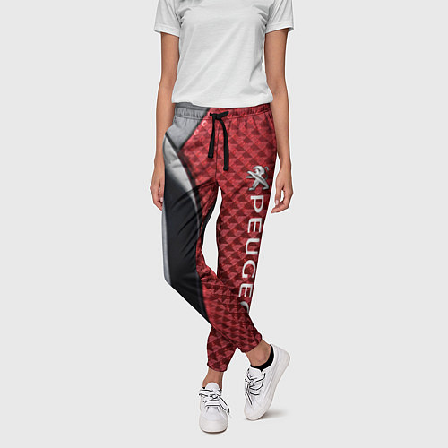 Женские брюки Peugeot texture / 3D-принт – фото 3