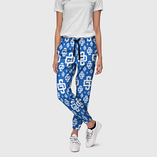 Женские брюки Blue Pattern Dope Camo Dope Street Market / 3D-принт – фото 3
