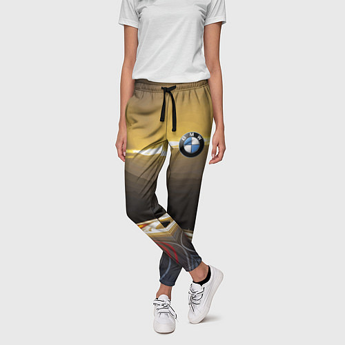Женские брюки BMW Night route / 3D-принт – фото 3