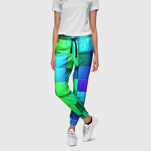 Женские брюки Color geometrics pattern Vanguard / 3D-принт – фото 3