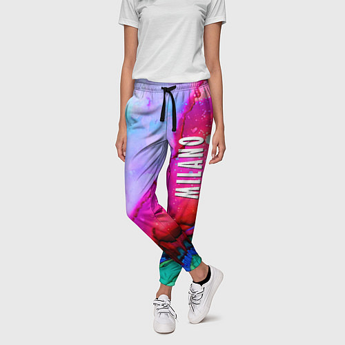 Женские брюки Milano Fashion pattern / 3D-принт – фото 3
