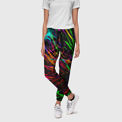 Женские брюки Neon pattern Vanguard / 3D-принт – фото 3