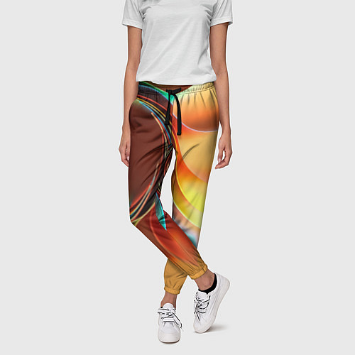 Женские брюки Солнце из бумаги / 3D-принт – фото 3