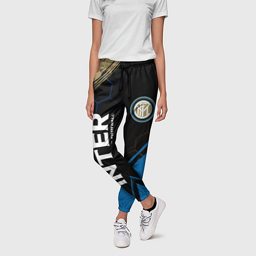 Женские брюки INTER Pro Football Краска / 3D-принт – фото 3