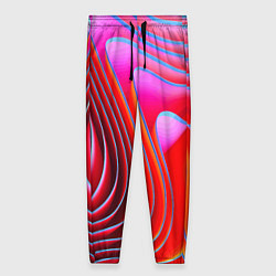 Женские брюки Разноцветные неоновые полосы Волна Multicolored ne