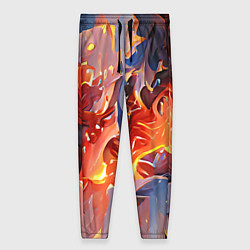 Брюки женские Lava & flame, цвет: 3D-принт