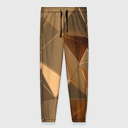 Женские брюки Золотые 3D треугольники