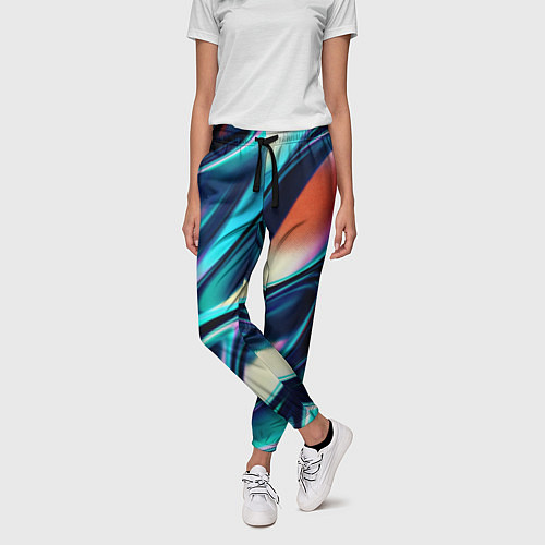 Женские брюки Abstract Wave / 3D-принт – фото 3