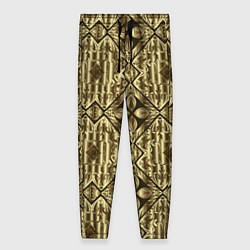 Брюки женские GOLD - золотые узоры, цвет: 3D-принт
