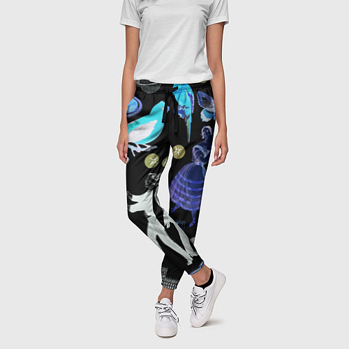 Женские брюки Underground pattern Fashion 2077 / 3D-принт – фото 3