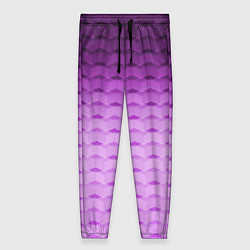 Женские брюки Фиолетово-розовый геометрический узор Градиент