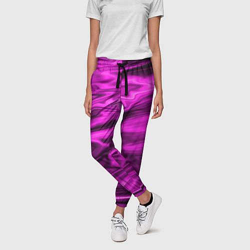 Женские брюки Розово-пурпурный закат / 3D-принт – фото 3
