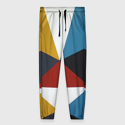 Женские брюки Абстрактный набор разноцветных геометрических фигу